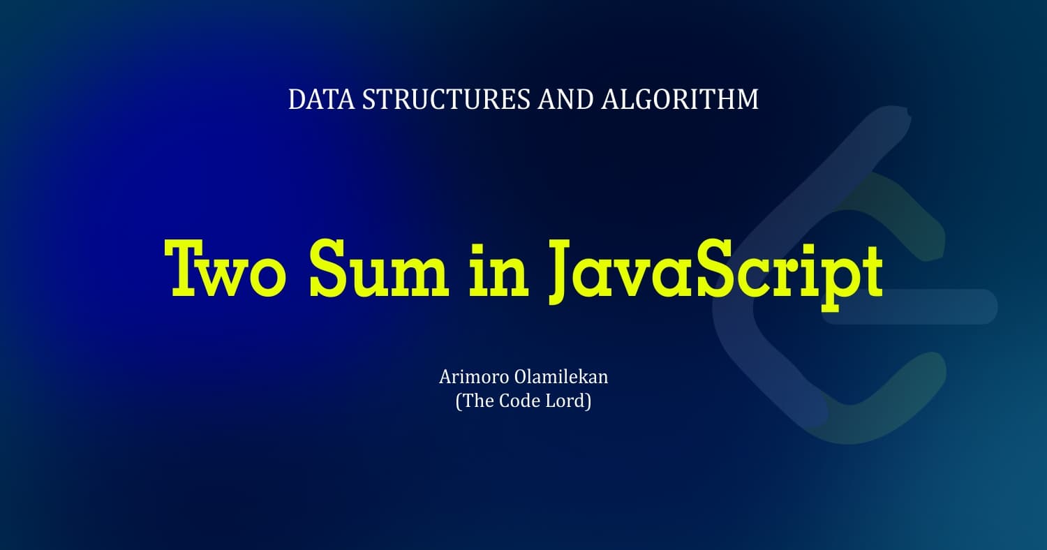 Two Sum in JavaScript